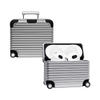Case Mala de Viagem com Adesivos para AirPods Pro 1 e 2