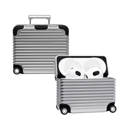 Case Mala de Viagem com Adesivos para AirPods Pro 1 e 2