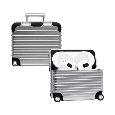 Case Mala de Viagem com Adesivos para AirPods Pro 1 e 2