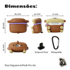 Capa Protetora de Silicone Nerdcase para AirPods Pro 1 e 2, Poyz Dog