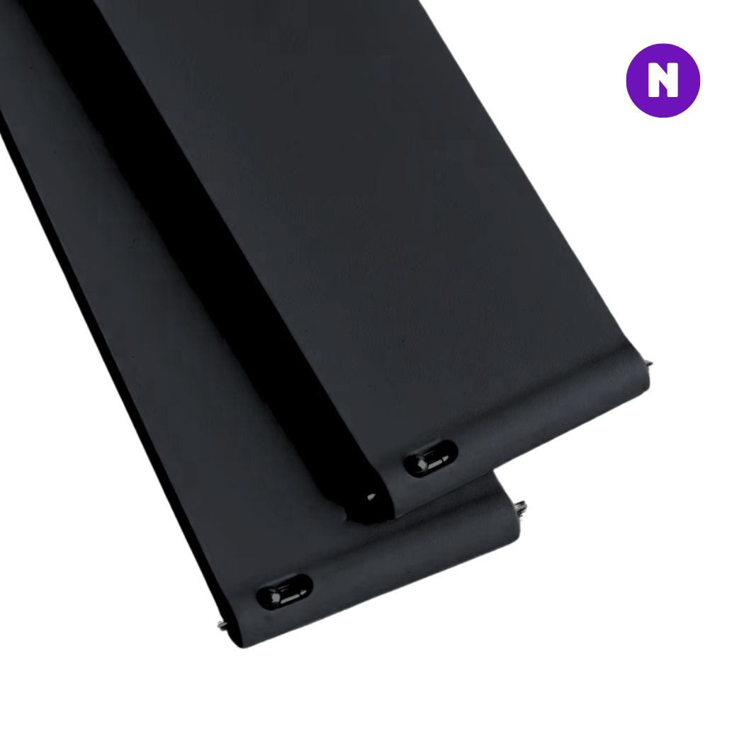 Pulseira 20mm entre Pinos para Samsung Galaxy Watch, Silicone, Preto