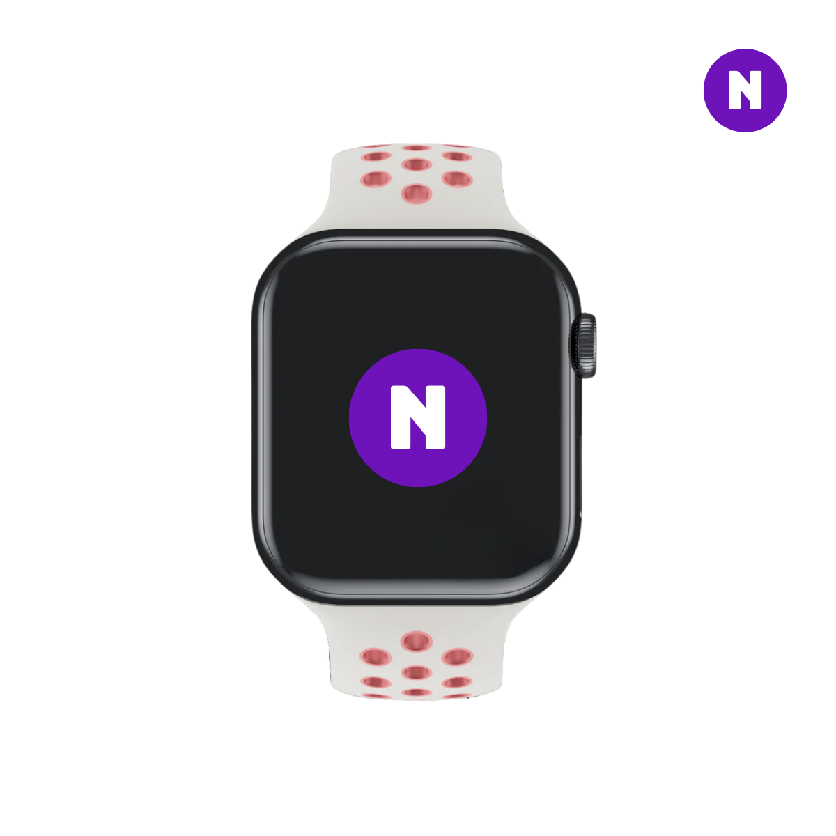Pulseira 38/40/41mm para Apple Watch, Branco/Rosa