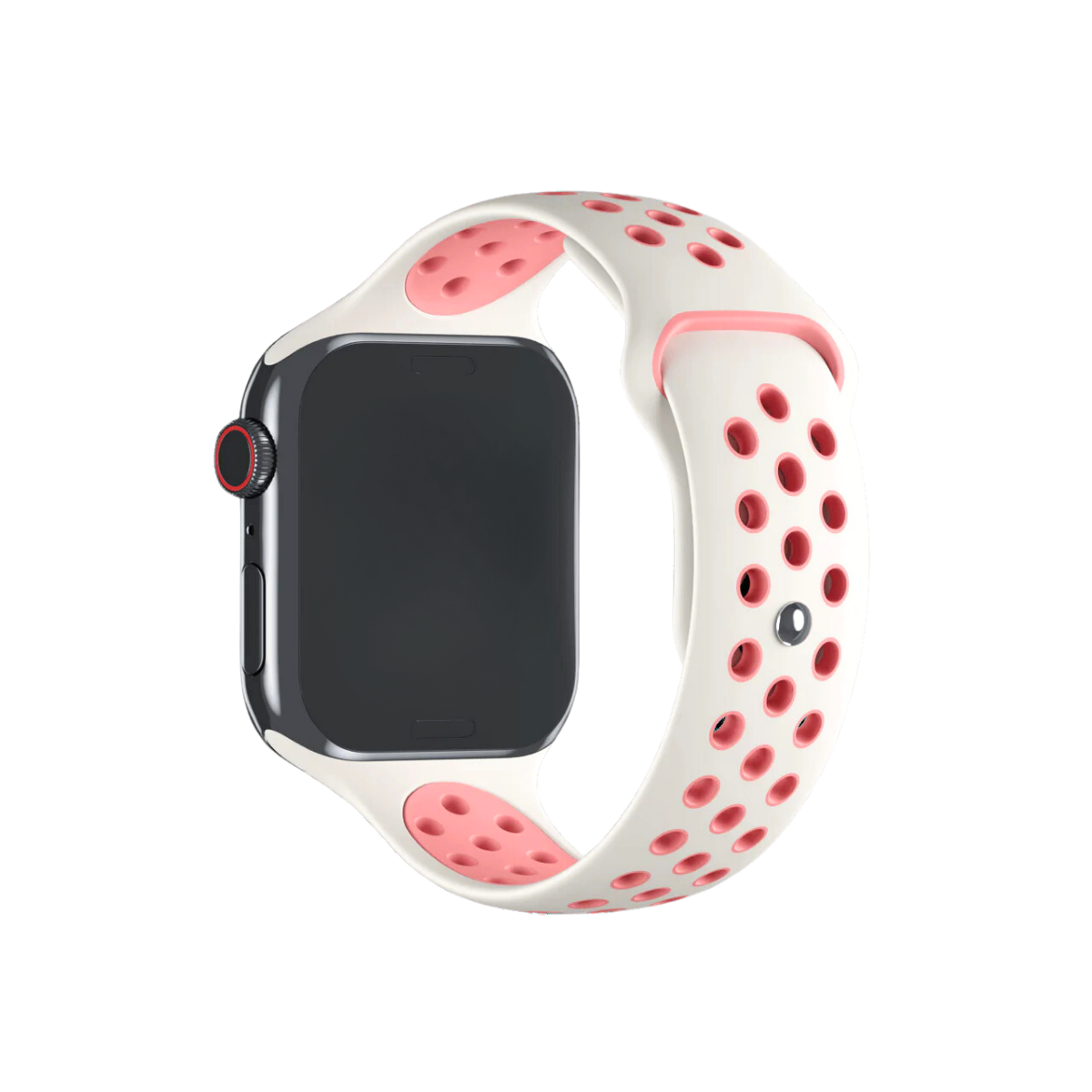 Pulseira 42/44/45/49mm para Apple Watch, Branco/Rosa