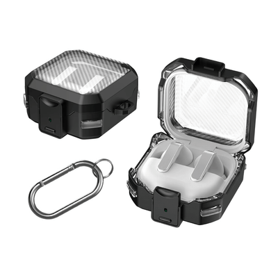 Capa Protetora Nerdcase para Samsung Galaxy Buds 4, Buds 4 Pro, Silicone Premium Resistente, Transparente