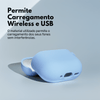 Capa Protetora Nerdcase de Silicone Premium, Compatível com AirPods 4, Cinza