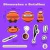 Kit Limpador para Fones e Capa Protetora Nerdcase para AirPods Pro 3, Bola de Basquete
