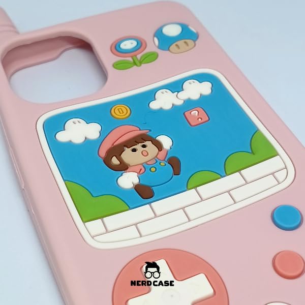 Capinha de silicone minigame compatível com iphone 13 e 14