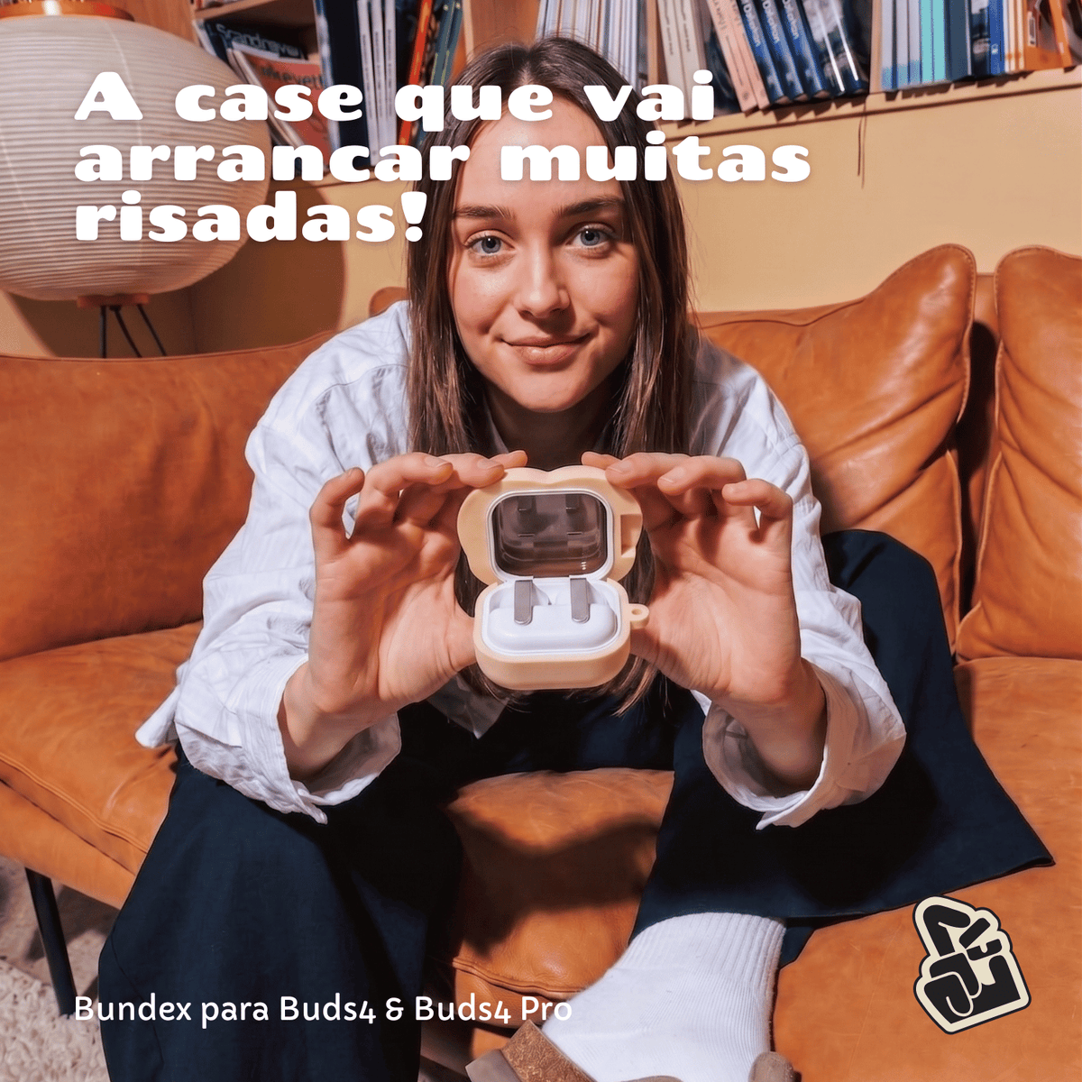 Capa Protetora Nerdcase para Samsung Galaxy Buds 4, Buds 4 Pro, Silicone, Bundex