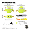 Kit Limpador para Fones e Capa Protetora de Silicone Nerdcase para AirPods Pro 1 e 2, Bola de Tênis