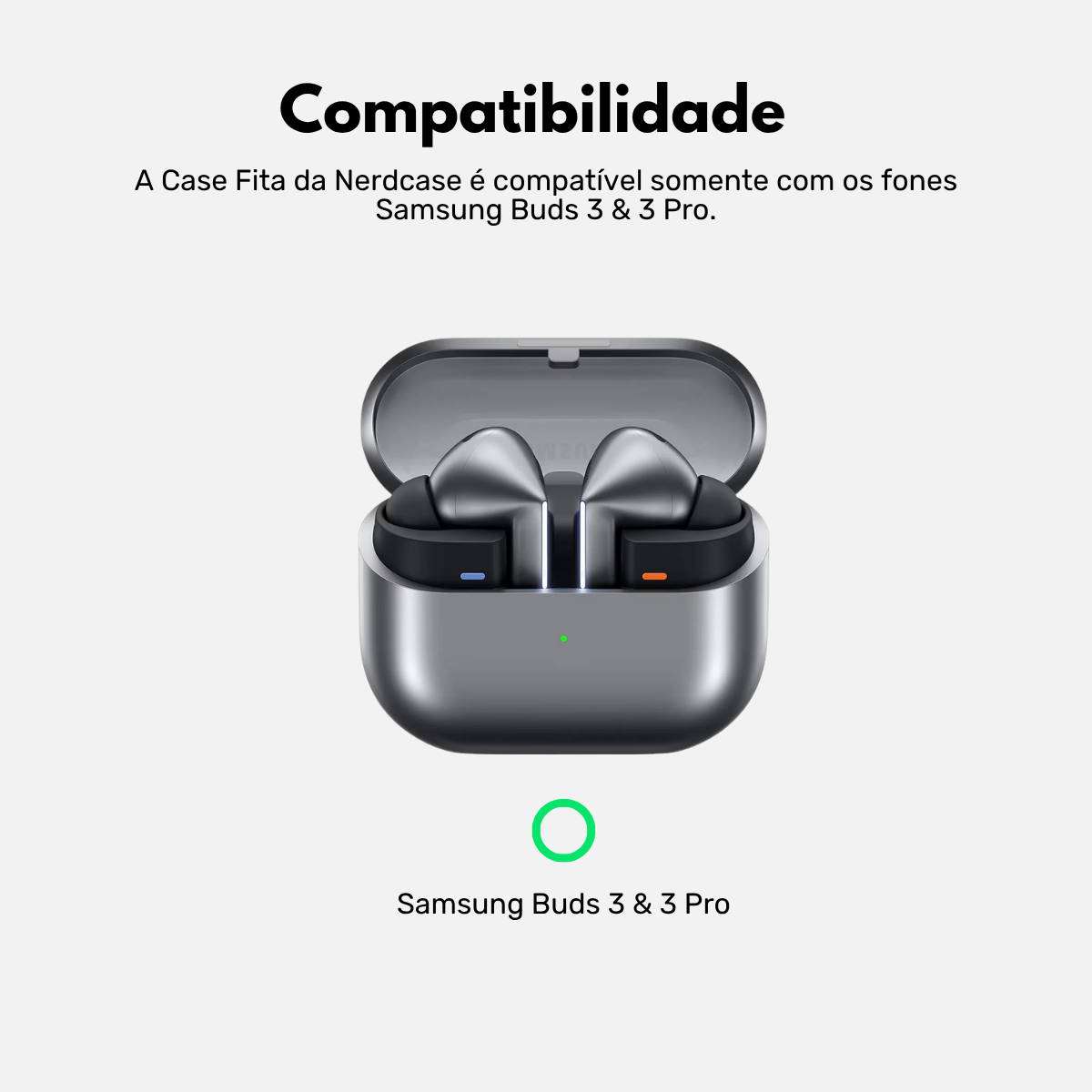 Capa Protetora Fita Cassete Nerdcase Compatível com Samsung Galaxy Buds 3