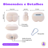 apa Protetora Nerdcase para AirPods Pro 3, Formato de Bumbum