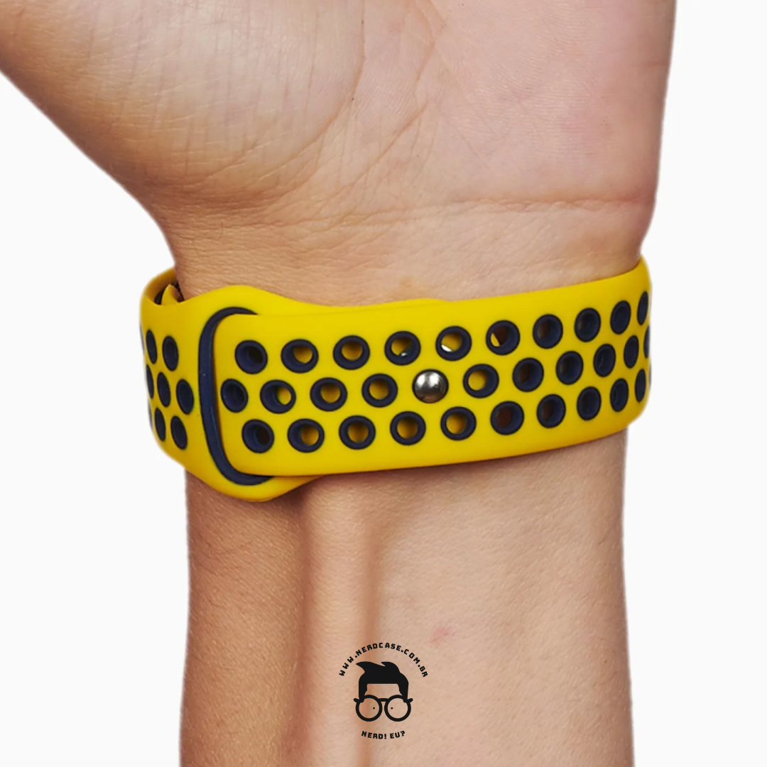 Pulseira 38/40/41mm para Apple Watch, Amarelo/Azul