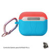 Capa Protetora de Silicone Nerdcase para AirPods Pro 3, Controle Gamer Azul