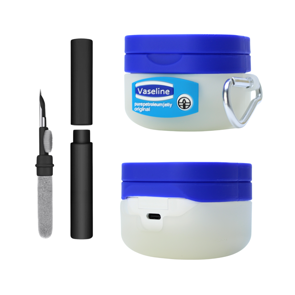 Kit Limpador para Fones e Capa Protetora Nerdcase para Samsung Galaxy Buds 4, Buds 4 Pro, Hidratante Vaselina