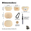 Kit Limpador para Fones e Capa Protetora Nerdcase para Samsung Galaxy Buds 4, Buds 4 Pro, Silicone, Bundex