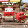 Kit Limpador para Fones e Capa Protetora de Silicone Nerdcase para AirPods 4, Melancia