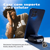 Capa Protetora Nerdcase para Galaxy Buds FE, Buds Core, Buds 2, Pro e Live, Suporte Adaptado, Resistente Transparente