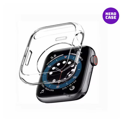 Case de Silicone Transparente para Apple Watch 45mm