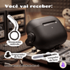 Kit Limpador para Fones e Capa Protetora de Silicone Nerdcase para AirPods Pro 3, Music Preta