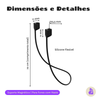 Suporte Cordão Magnético Nerdcase para fones sem fio, Preto