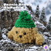 Capa de Pelúcia Nerdcase para AirPods 4, Cachorro Beanie Brown