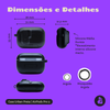 Capa Protetora Urban Nerdcase para AirPods Pro 3, Silicone Preta