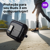 Kit Caneta de Limpeza e Capa Protetora Nerdcase Compatível com Samsung Galaxy Buds 3, 3 Pro, 3 Fe, Resistente Preta