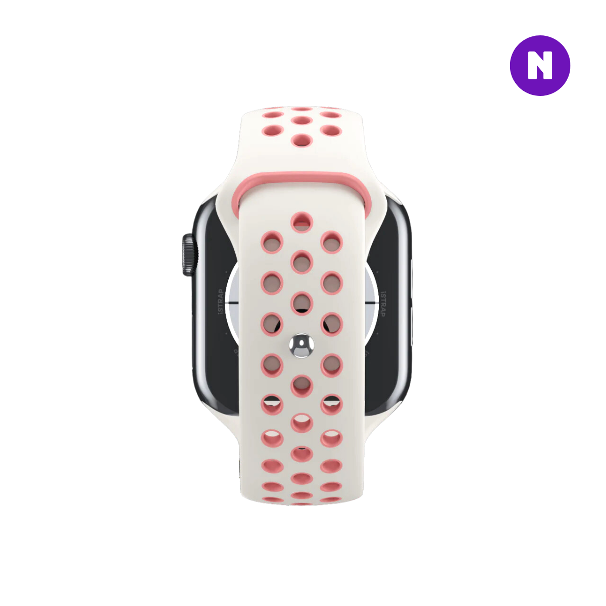 Pulseira 38/40/41mm para Apple Watch, Branco/Rosa