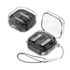 Capa Protetora Nerdcase para Samsung Galaxy Buds 4, Buds 4 Pro, Silicone, Transparente com Cordão