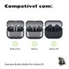 Capa Protetora Nerdcase para Samsung Galaxy Buds 3, Buds 3 Pro, Buds 3 Fe, Silicone, Gameboy