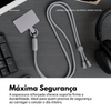 Cordão Universal Nerdcase Para Celular, Poliéster, Cinza