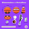 Capa Protetora Nerdcase para AirPods Pro 3, Bola de Basquete