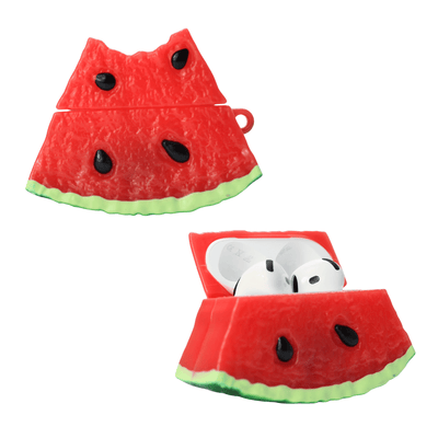 Capa Protetora de Silicone Nerdcase para AirPods 4, Melancia