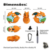 Kit Limpador para Fone e Capa Protetora Nerdcase para Galaxy Buds 3, Buds 3 Pro, Buds3 Fe, Silicone, Pokémon Sharizard