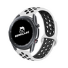NERDCASE, Pulseira NK Silicone, Compatível com Galaxy Watch 44mm/45mm/47mm, Pino 22 Branco/Preto