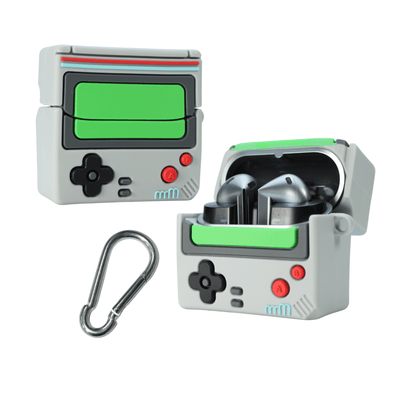 Capa Protetora Nerdcase para Samsung Galaxy Buds 3, Buds 3 Pro, Buds 3 Fe, Silicone, Gameboy