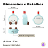 Capa Protetora de Silicone Nerdcase para AirPods 4, Raquete Azul