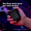 Case de Silicone Preta para Buds 3 e 3 Pro