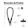 Cordão Universal Nerdcase de Pulso para Celular, Cinza