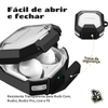 Capa Protetora Nerdcase para Galaxy Buds FE, Buds Core, Buds 2, Pro e Live, Suporte Adaptado, Resistente Transparente