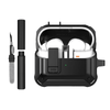 Kit Caneta de Limpeza e Capa Protetora Nerdcase Compatível com Samsung Galaxy Buds 3, 3 Pro, 3 Fe, Resistente Preta