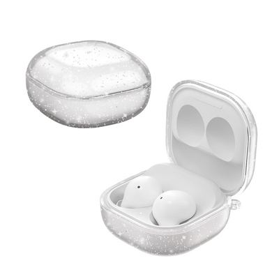 NERDCASE, Case Silicone Transparente com Glitter para Buds