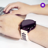 Pulseira 20mm entre Pinos para Samsung Galaxy Watch, Bege/Preto