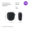 NERDCASE, Capa de Silicone, Compatível com Bose QuietComfort Earbuds II, Preta