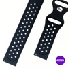 NERDCASE, Pulseira NK de Silicone, Compatível com Galaxy Watch 44mm/45mm/47mm, Pino 22mm, Preto