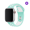 Pulseira 42/44/45/49mm para Apple Watch, Verde Água/Branco