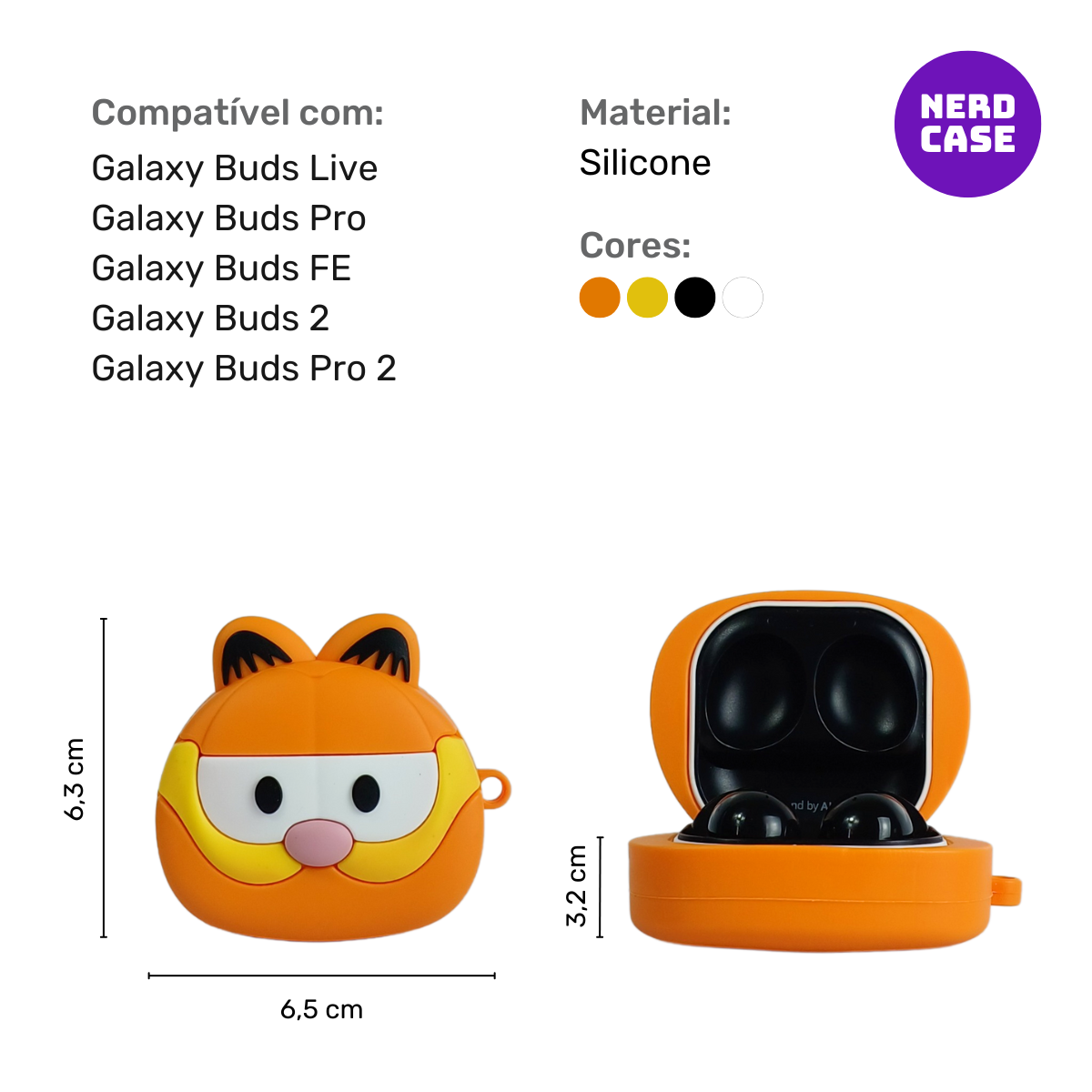 Garfield para Samsung Buds
