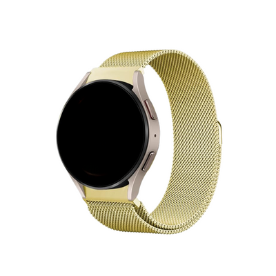 Pulseira 20mm entre Pinos para Samsung Galaxy Watch, Metal, Dourado