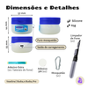 Kit Limpador para Fones e Capa Protetora Nerdcase para Samsung Galaxy Buds 4, Buds 4 Pro, Hidratante Vaselina