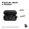 Capa Protetora Nerdcase para Samsung Galaxy Buds 4, Buds 4 Pro, Silicone Premium Resistente, Preta